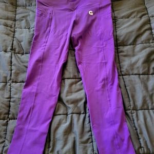 Grrrl Double Layer Kush purple workout leggings